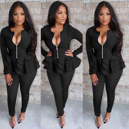 Pants Sets Suits for Women 2022 Office Outfits Women Suits Long Sleeve Suit Sets Lady Suits Set Pants Woman Two Piece Outfits