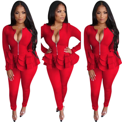 Pants Sets Suits for Women 2022 Office Outfits Women Suits Long Sleeve Suit Sets Lady Suits Set Pants Woman Two Piece Outfits