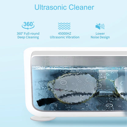 300ML Ultrasonic Jewelry Cleaner 45Khz Low Noise Portable Machine, USB Power